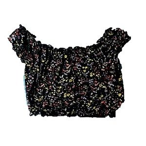 forever 21 floral crop top